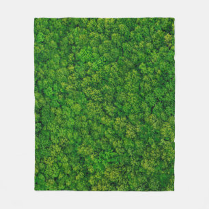 Waldansicht von oben, Luftansicht mit Kopie  Fleecedecke