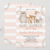 WaldBabyparty-Einladungs-wunderliche Dusche