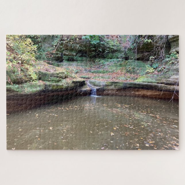 Waldbad - Ruhige Rätsel Puzzle (Horizontal)