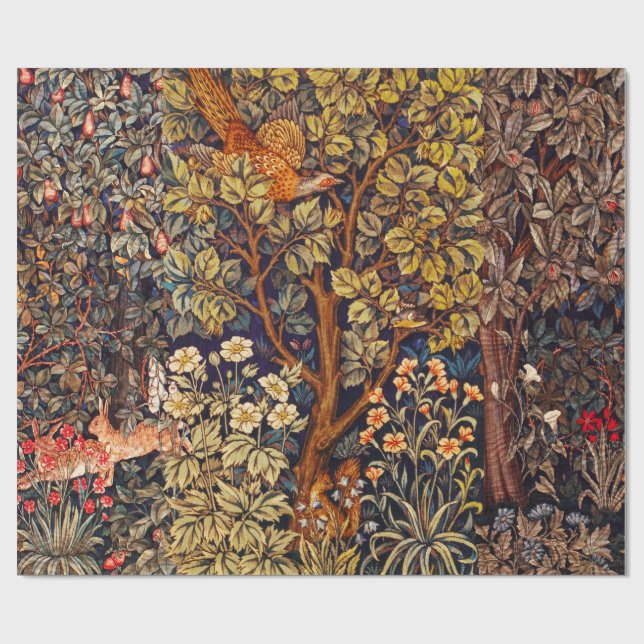 WALDBÄLDER Haare, Pheasant, braun Geschenkpapier (Flach)