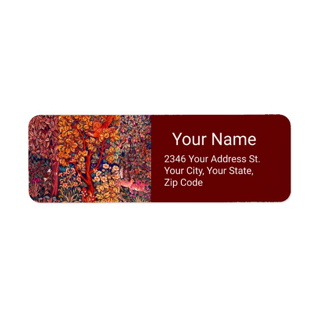 WALDBÄLDER Hares, Pheasant, Rote Blüte (Vorne)