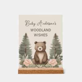 Waldbär Acrylschild