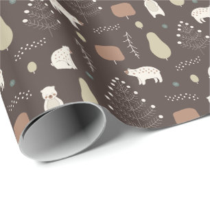 Waldbären Geschenkpapier