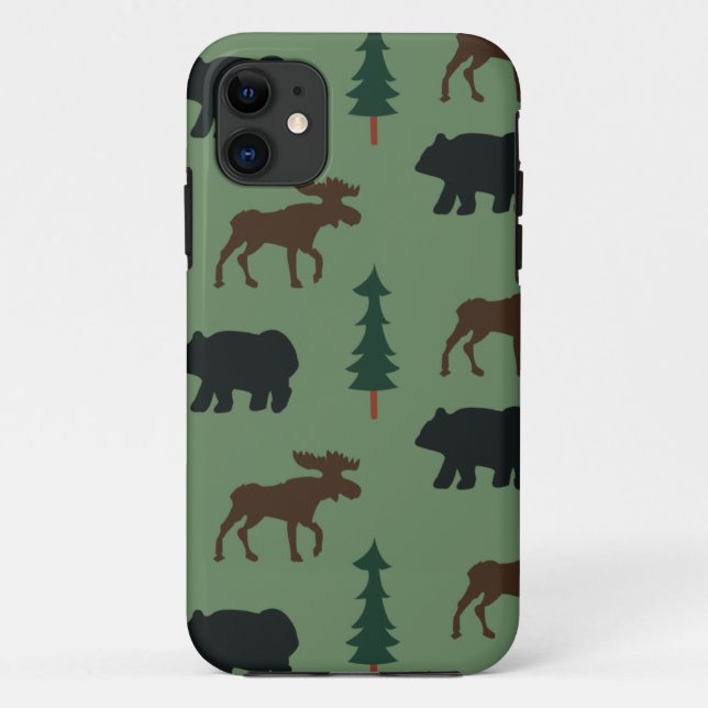 Waldbärn-Elche iPhone 5 Casemate-Kasten Case-Mate iPhone Hülle (Rückseite)