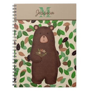 Waldbärn-Herbst verlässt personalisiert Notizblock