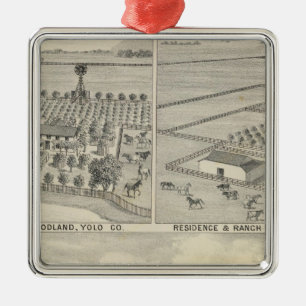 Waldbauholzfirma Silbernes Ornament