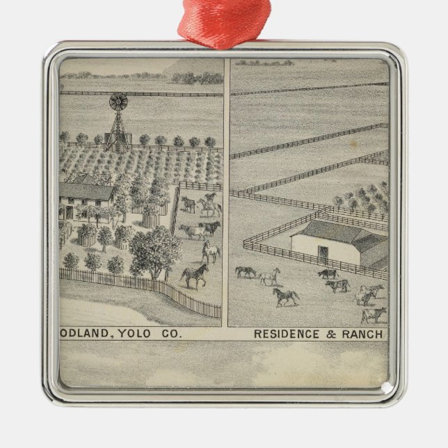 Waldbauholzfirma Silbernes Ornament (Vorne)