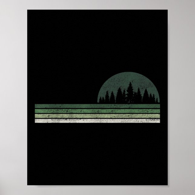 Waldbaum Naturbäume Umweltschutz Poster (Vorne)