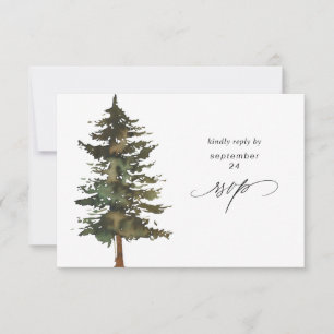 Waldbaum w Meal RSVP-Karte RSVP Karte