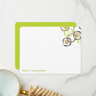 Waldbäume Rings Sommer/Frühjahrssehen Dankeskarte