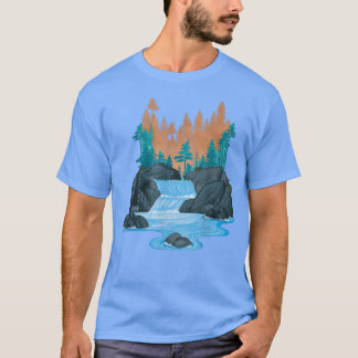 Waldbaumen im Freien Herbst Natur7 T-Shirt