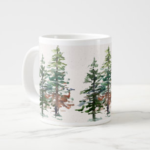 Waldbaumen von Evergreen Jumbo-Tasse