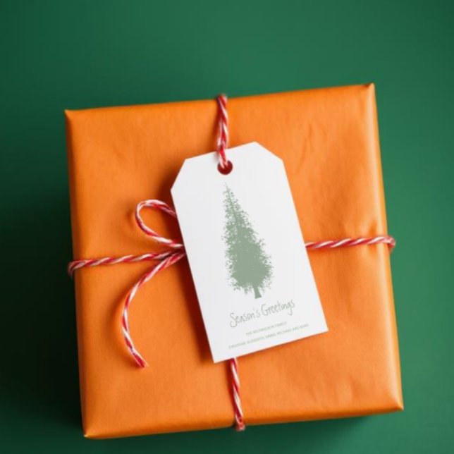 Waldbaumen Weihnachten Geschenkanhänger (Von Creator hochgeladen)