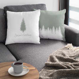 Waldbaumen Weihnachten Kissen