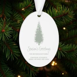 Waldbaumen Weihnachten Ornament