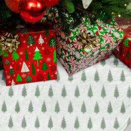 Waldbaumen Weihnachten Polyester Weihnachtsbaumdecke