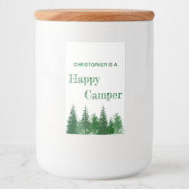 Waldbaumen zum Geburtstag Lebensmitteletikett