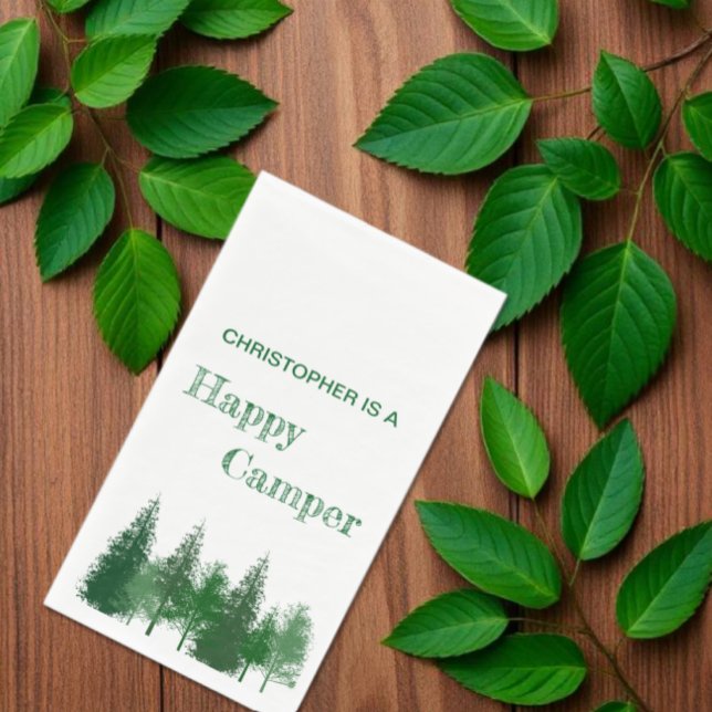 Waldbaumen zum Geburtstag Serviette (Von Creator hochgeladen)