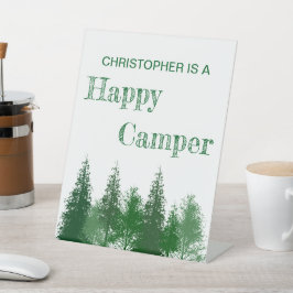 Waldbaumen zum Geburtstag Sockelschild