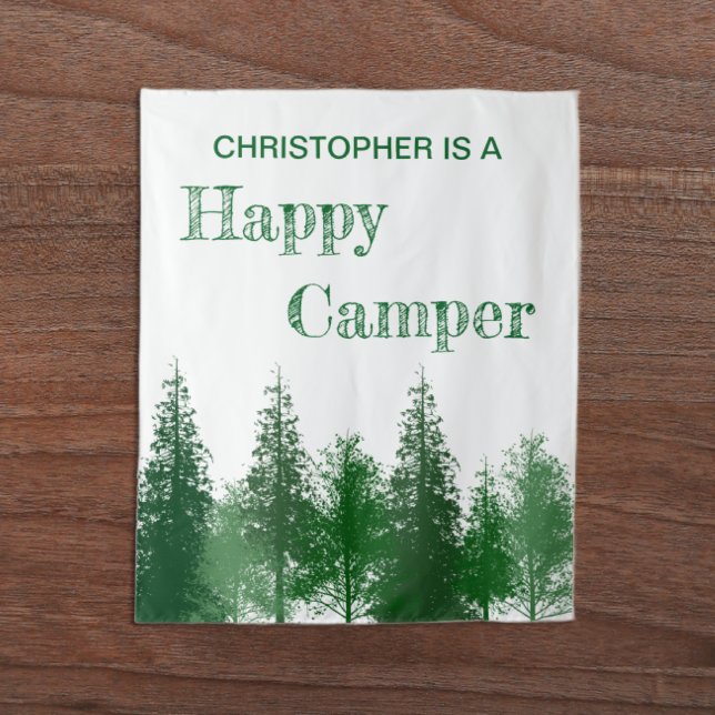 Waldbaumen zum Geburtstag Wandteppich (Von Creator hochgeladen)