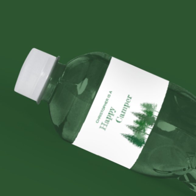 Waldbaumen zum Geburtstag Wasserflaschenetikett (Von Creator hochgeladen)