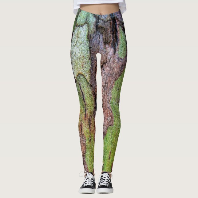 WaldBaumrindeleggins-Natur-Fee-Nymphe Leggings (Vorderseite)