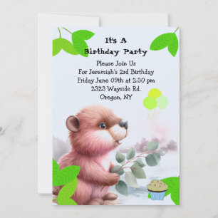 Waldbeere Einladung zum Geburtstag