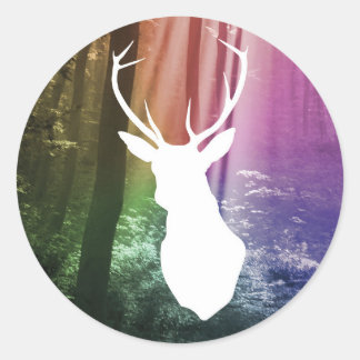 Waldbeobachter Runder Aufkleber