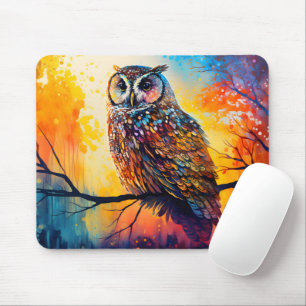 Waldbeobachter, Waldbewohner, Eule Mousepad