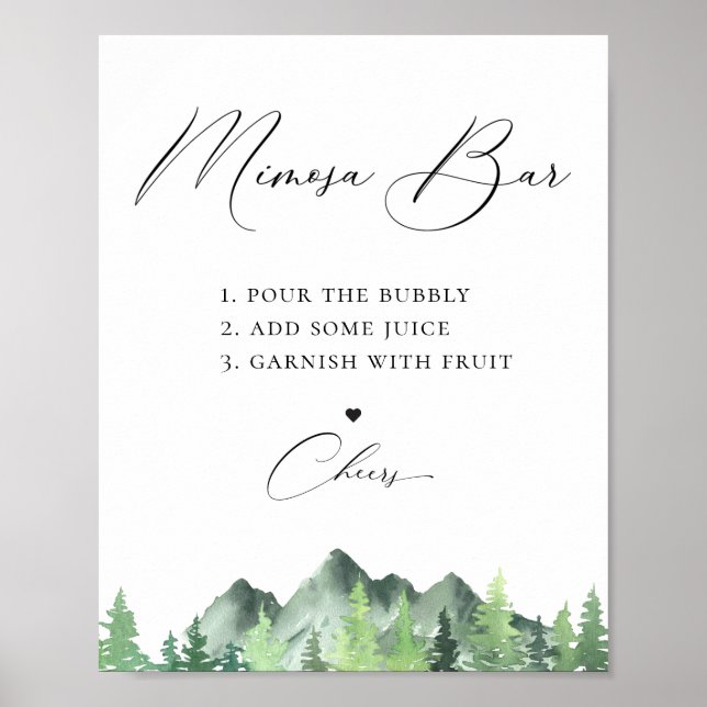 Waldberg Mimosa Bar Poster (Vorne)