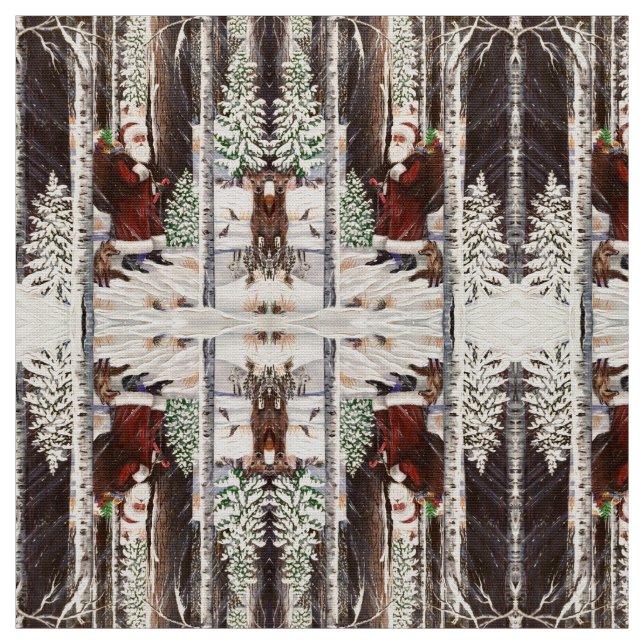Waldbesucher 2 Fabric Stoff (Muster)