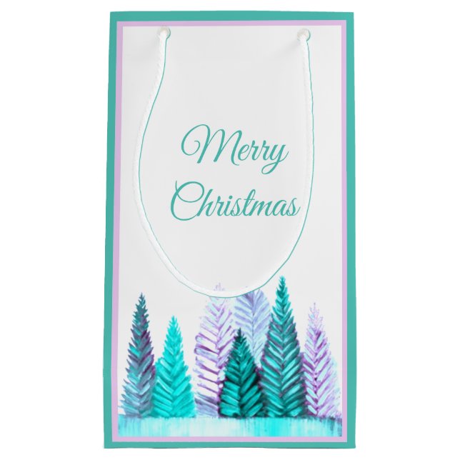 Waldbeutel (Türkis) Kleine Geschenktüte (Vorderseite)