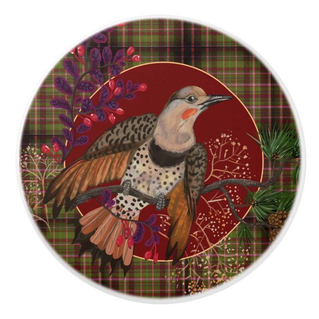 Waldbewaldung und Nordflicker Keramikknauf (Vorderseite)