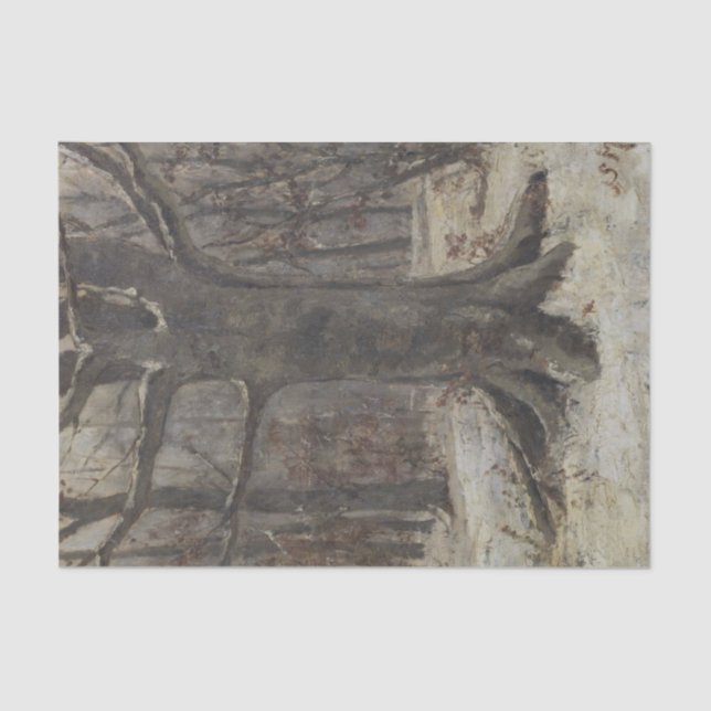 Waldblick im Winter durch Sientje Mesdag-van Houte Seidenpapier (Vorderseite)