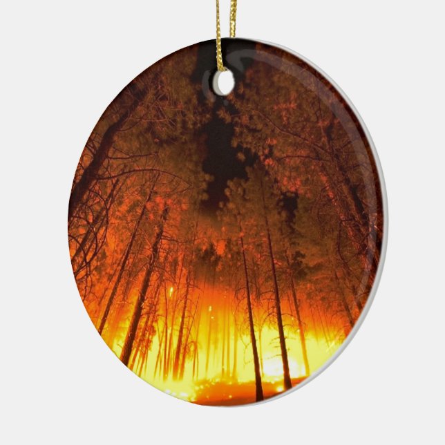 Waldbrand Keramikornament (Links)