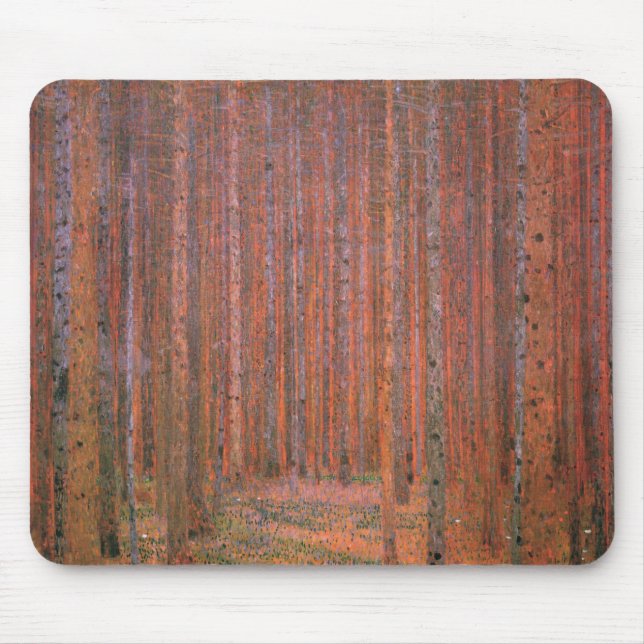 Waldbrand (von Gustav Klimt) Mousepad (Vorne)