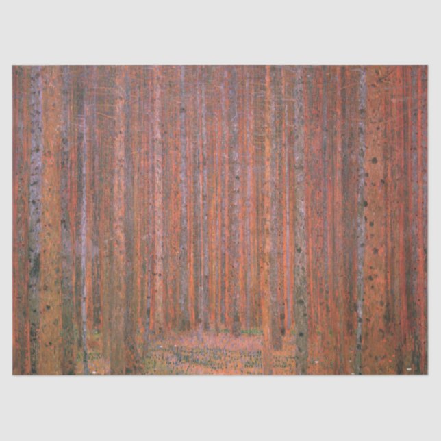 Waldbrand (von Gustav Klimt) Seidenpapier (Vorderseite)