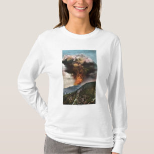 Waldbrandansicht in Berge T-Shirt