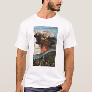 Waldbrandansicht in Berge T-Shirt