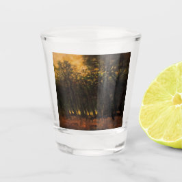 Waldbrände (von Laszlo Mednyanszky) Schnapsglas