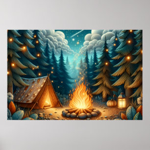 Waldcamping Poster
