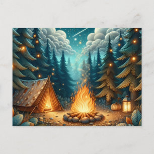 Waldcamping Postkarte