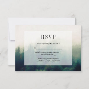 Walde Landschaft RSVP Karte malerisch