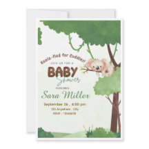 Waldeinladung zur Babyparty für Koalas