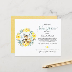 Waldeinladungen zur Babyparty per Post