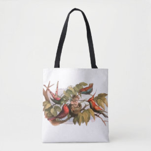 Waldelf im Nest: Antique Bird Sprite Fairy