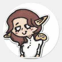 Waldelfe mit Schleim-Freund-Sticker