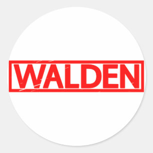 Walden Briefmarke Runder Aufkleber