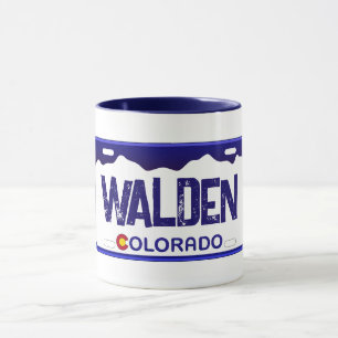 Walden Colorado Blauer Nummernschild Tasse