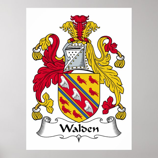 Walden Familienwappen Poster (Vorne)